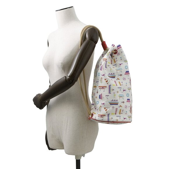 HERMES Petit Chartier Duffle Bag Cotton Multicolor - Picture 1 of 13